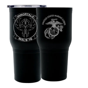 MALS-16 USMC Tumbler - 30 oz