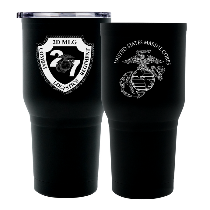 CLR-27 USMC Stainless Steel Marine Corps Tumbler- 30oz