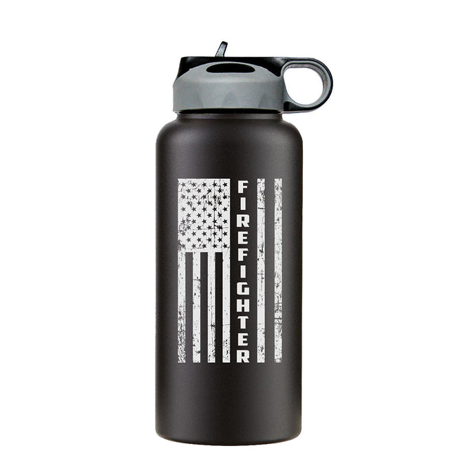 Firefighter 32oz Water Bottle, First responder water bottle, Firefighter water bottle