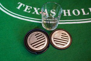 American Flag Coasters Set