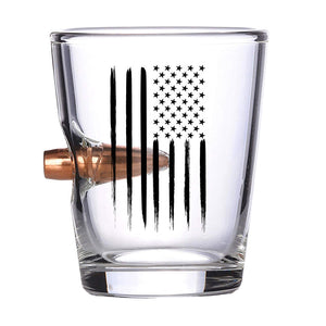 American Flag - Bullet Shot Glass