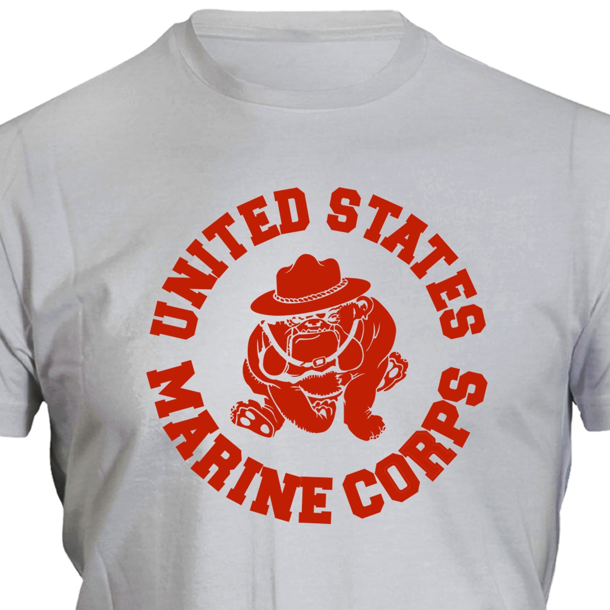 USMC Vintage Bulldog 2-Sided Marine Corps PT Shirt