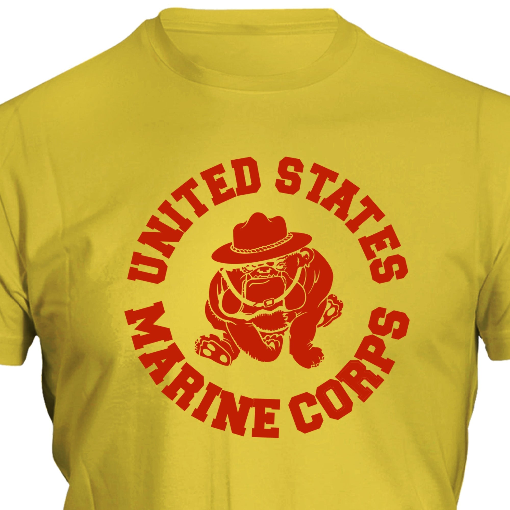 USMC Vintage Bulldog 2-Sided Marine Corps PT Shirt