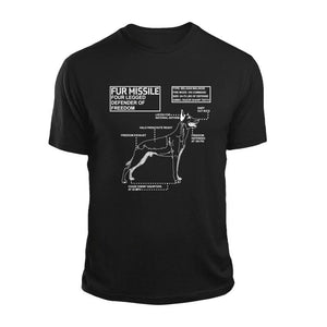 Fur Missile Black T-Shirt Belgian Malinois photos