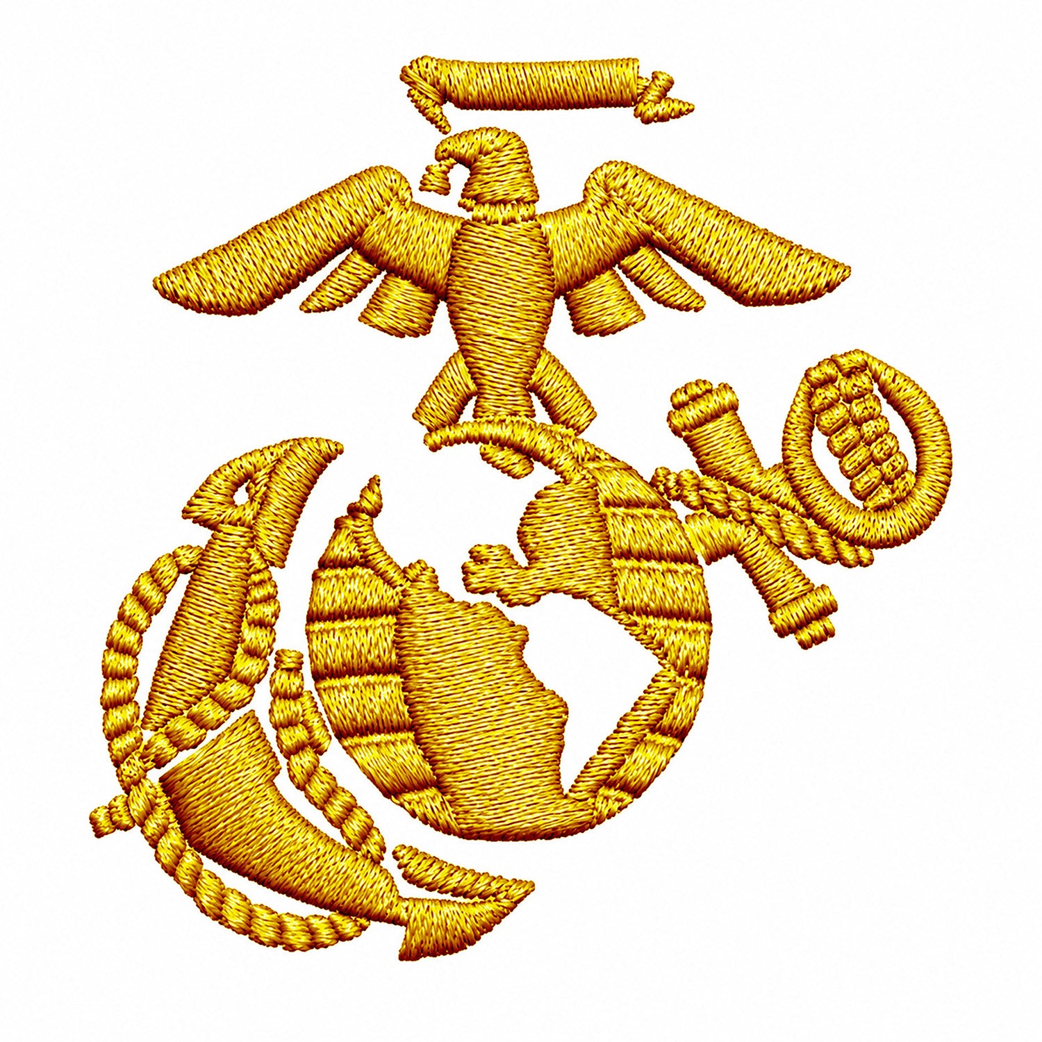 Marines Gold EGA embroidery
