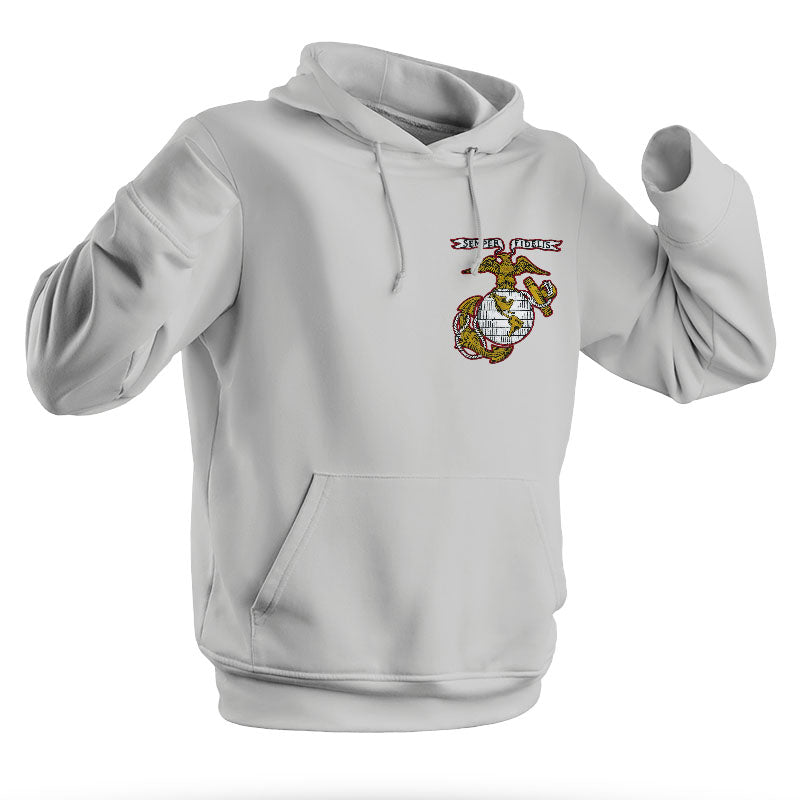 USMC Old Time EGA Patch Embroidered Marine Corps Hoodie