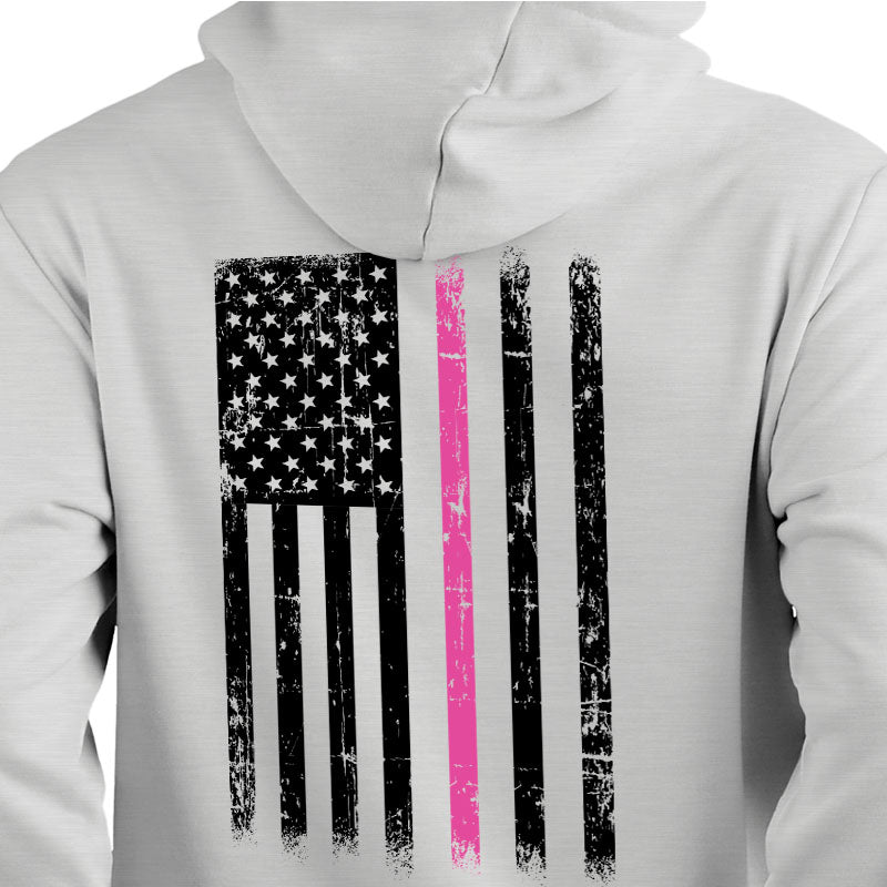 The Thin Pink Line Cancer Awareness Hoodie - Support Cancer Research