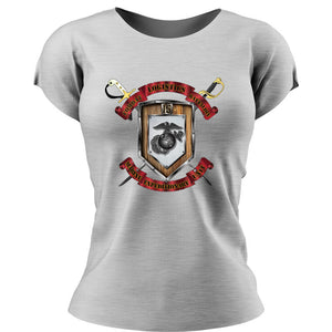 CLB-15 Unit Logo Women's Heather Grey Short Sleeve T-Shirt