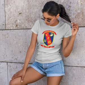 CLB-11 USMC Unit Ladie's T-Shirt, CLB-11, USMC gift ideas for women, Marine Corp gifts for women CLB-11  Women's Combat Logistics Battalion-11 Unit t-shirt-USMC Unit Shirts USMC Gifts 