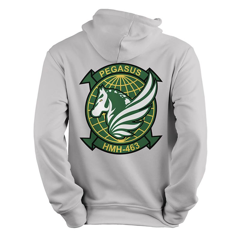 Pegasus HMH-463 Heather Grey Sweatshirt Hoodie