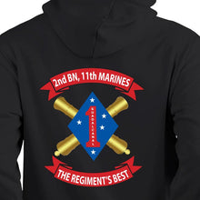 2/11 unit sweatshirt, 2/11 unit hoodie, 2nd battalion 11th Marines unit sweatshirt, USMC Unit Hoodie