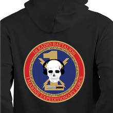 1st Radio Battalion Unit Hoodie, 1st Radio Battalion I Mef USMC Unit Hoodie, USMC Unit Hoodie, 1st Radio Battalion USMC 