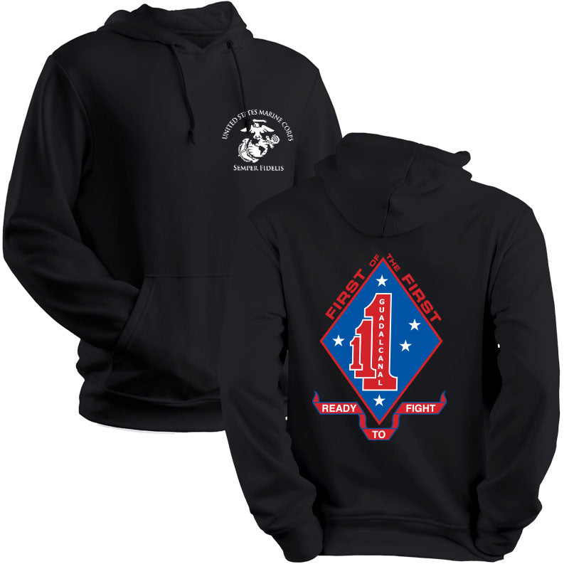 1st Battalion 1st Marines USMC Unit Hoodie