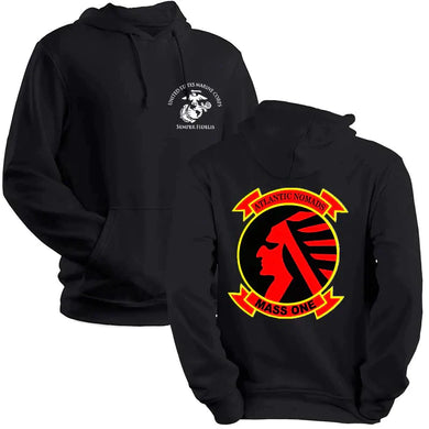 Marine Air Support Squadron-1 (MASS-1) Unit Black Sweatshirt, MASS-1 unit hoodie, MASS-1 unit sweatshirt, MASS-1 Marines unit hoodie