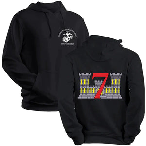 7th Engineer Support Battalion USMC Unit hoodie, 7th ESB USMC Unit Logo sweatshirt, USMC gift ideas for men, Marine Corp gifts men or women