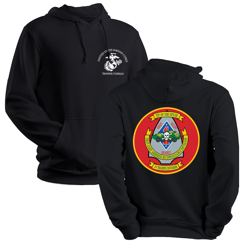 1st Light Armored Reconnaissance Bn Unit Sweatshirt - 1st LAR