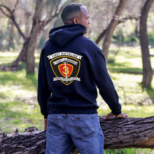 1st Battalion 3rd Marines Black Unit Logo Sweatshirt, 1st Battalion 3rd Marines Black Unit Logo Hoodie