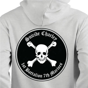 1st Bn 7th Marines Suicide Charley USMC Unit hoodie, 1/7 Suicide Charley logo sweatshirt, USMC gift ideas for men, Marine Corp gifts men or women 