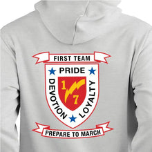 1st Bn 7th Marines USMC Unit hoodie, 1st Bn 7th Marines logo sweatshirt, USMC gift ideas for men, Marine Corp gifts men or women 1st Bn 7th Marines