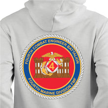 4th CEB USMC Unit hoodie, 4th CEB logo sweatshirt, USMC gift ideas for men, Marine Corp gifts men or women