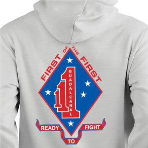 1stBn 1st Marines USMC Unit hoodie, First Battalion First Marines (1/1) logo sweatshirt, USMC gift ideas for men, Marine Corp gifts men or women 1stBn 1st Marines