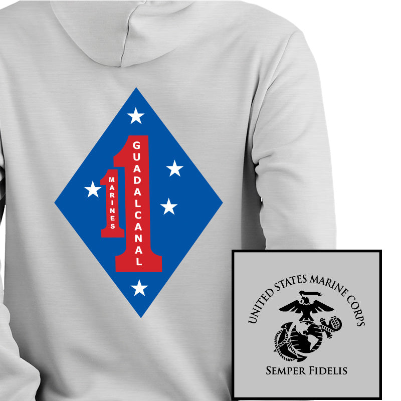 1st Marine Regiment USMC Unit Hoodie