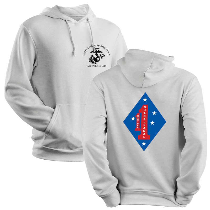 1st Marine Regiment USMC Unit Hoodie
