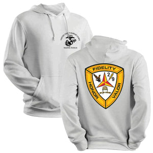 2nd Bn 9th Marines USMC Unit hoodie, 2dBn 9th Marines logo sweatshirt, USMC gift ideas, Marine Corp gifts women or men, USMC unit logo gear, USMC unit logo sweatshirts 