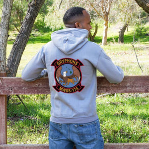 MWSS-174 USMC Unit hoodie, Marine Wing Support Squadron 174 logo sweatshirt, USMC gift ideas for men, Marine Corp Gifts Men or Women