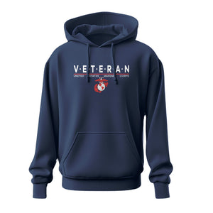 United States Marine Corps V*E*T*E*R*A*N Hoodie-USMC Vet Hoodie