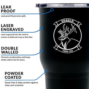 VMM-166 USMC Tumbler - 30 oz