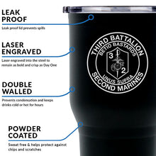 Third Battalion Second Marines (3/2) USMC Unit logo tumbler, 3rd Battalion 2nd Marines USMC Unit Logo Coffee cup, 3d Bn 2nd Marines USMC, Marine Corp gift ideas, USMC Gifts for men or women 30 Oz Tumbler