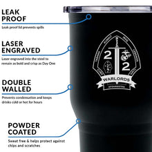 2d Battalion 2nd Marines (2/2) USMC Unit logo tumbler, Second Battalion Second Marines coffee cup, Second Battalion Second Marines USMC, Marine Corp gift ideas, USMC Gifts for women 30 Oz Tumbler