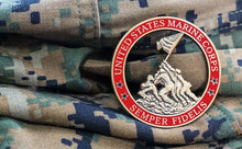 Iwo Jima Challenge Coin with Sands of Iwo Jima