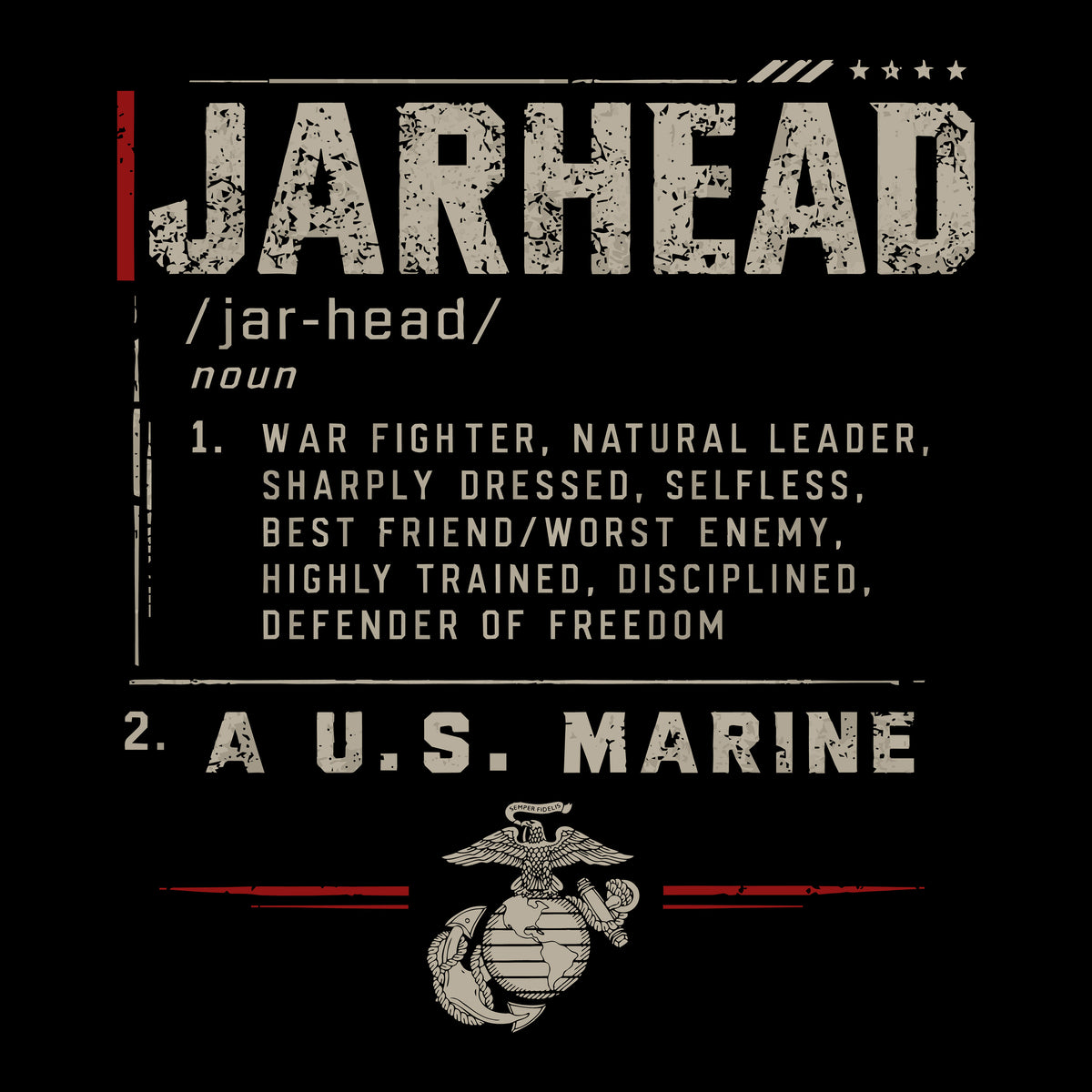 USMC Jarhead Definition definition graphic 