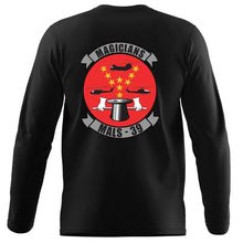 Marine Aviation Logistics Squadron 39 (MALS-39) USMC long sleeve Unit T-Shirt, MALS-39 Magicians logo, USMC gift ideas for men, Marine Corp gifts men or women MALS-39 Magicians