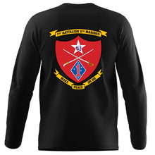 1st Bn, 5th Marines Unit Long Sleeve t-shirt - USMC Unit Gear (1st Bn, 5th Marines) USMC Gifts