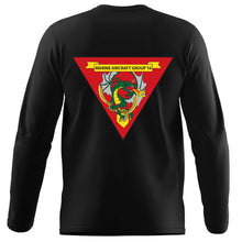 Marine Aircraft Group 16 USMC long sleeve Unit T-Shirt, MAG-16 USMC Unit logo, USMC gift ideas for men, Marine Corp gifts men or women MAG-16, MAG-16 Black Long Sleeve T-Shirt