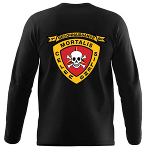 3rd Recon USMC long sleeve Unit T-Shirt, 3rd Recon, USMC gift ideas for men, USMC unit gear, 3rd Recon logo, 3rd Reconnaissance Bn logo, Marine Corp gifts men or women 