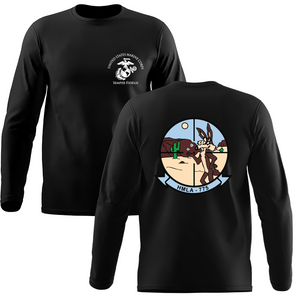 Marine Light Attack Helicopter Squadron 775 Unit Logo Long Sleeve T-Shirt, HMLA-775 USMC Unit Logo t-shirt, USMC HMLA-775, HMLA-775 Long Sleeve Black T-Shirt