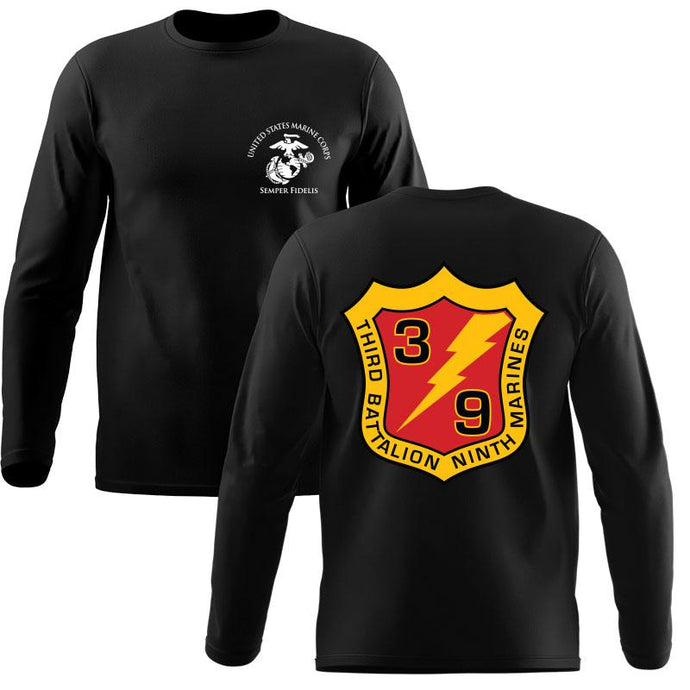 3rd Bn 9th Marines Marines Long Sleeve T-Shirt, 3/9 unit t-shirt, 3rd battalion 9th Marines