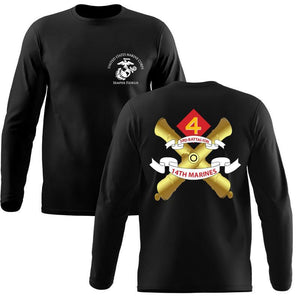 3rd Bn 14th Marines Marines Long Sleeve T-Shirt, 3/14 unit t-shirt, 3rd battalion 14th Marines, 3rd Bn 14th Marines