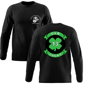 Combat Logistics Battalion - 13 Unit Long Sleeve T-Shirt, CLB-13 unit t-shirt, USMC CLB-13, CLB-13 t-shirt, CLB-13 Unit Long Sleeve Black T-Shirt