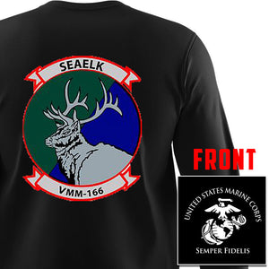 VMM-166 Long Sleeve USMC Unit Long Sleeve T-Shirt