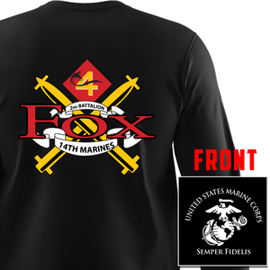 Fox Co 2nd Battalion 14th Marines Long Sleeve T-Shirt