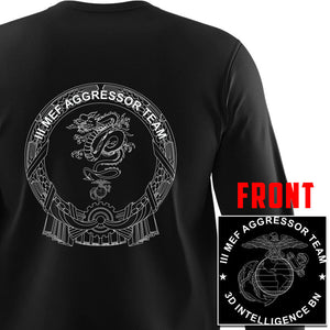 3rd Intelligence Battalion (3D Intel Bn) USMC Unit Long Sleeve T-Shirt