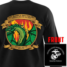 1st Supply Bn Long Sleeve T-Shirt, USMC 1st Supply Battalion, 1st Supply unit t-shirt