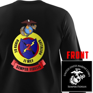 2D Radio Battalion - USMC Unit Long Sleeve T-Shirt