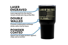 American Flag Tumbler