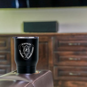 2nd Bn 10th Marines logo tumbler, 2nd Bn 10th Marines coffee cup, 2d Bn 10th Marines USMC, Marine Corp gift ideas, USMC Gifts 30 Oz Tumbler